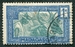 N°161A-1930-MADAGASCAR-ATTELAGE DE ZEBUS-1C-BLEU ET VERT 