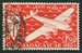 N°56-1943-MADAGASCAR-SERIE DE LONDRES-AVION-1F50-ROUGE 