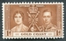 N°110-1937-COTE OR-COURONNEMENT GEORGE VI-1P-BRUN/JAUNE 