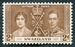 N°0025-1937-SWAZILAND-COURONNEMENT GEORGE VI-2P-BRUN 