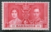 N°0164-1937-BARBADE-COURONNEMENT GEORGE VI-1P-ROUGE 