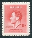 N°0033-1937-NAURU-COURONNEMENT GEORGE VI-1P1/2-ROUGE 