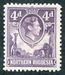 N°0030-1938-RHODNORD-GEORGE VI-4P-VIOLET 