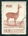 N°0430-1952-PEROU-FAUNE-VIGOGNE-20C-BRUN/ROUGE 