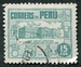 N°0410-1951-PEROU-MUSEE ARCHEOLOGIE DE LIMA-15C-BLEU/VERT 