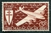 N°57-1943-MADAGASCAR-SERIE DE LONDRES-AVION-5F-BRUN/ROUGE 
