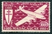 N°61-1943-MADAGASCAR-SERIE DE LONDRES-AVION-100F-LIE DE VIN 