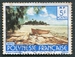 N°254-1986-POLYNESIE-PLAGE DE MOTU-5F 