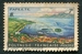 N°032-1964-POLYNESIE-PAYSAGE-PORT DE PAPEETE-7F 
