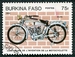N°0654-1985-BURKINA-MOTO-POPE-75F 