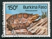 N°303-1985-BURKINA-FAUNE-REPTILES-KINIXYS EROSA-150F 