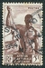 N°221-1947-AFRIQUE EQUAT FR-PIROGUIER DU NIGER-5F 