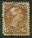 N°0032-1870-CANADA-VICTORIA-6C-BRUN 