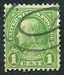 N°0228A-1922-ETATS-UNIS-B.FRANKLIN-1C-VERT 