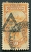 N°19-1883-PEROU-BATEAU ET LAMA-10C-ORANGE 