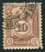 N°46-1909-PEROU-10C-BRUN/ROUGE 