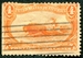 N°0131-1898-ETATS-UNIS-INDIEN CHASSANT LE BISON-4C-ORANGE 