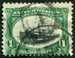 N°0138-1901-ETATS-UNIS-BATEAU VAPEUR DES LACS-1C-VERT ET NOI 