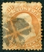 N°0025-1861-ETATS-UNIS-FRANKLIN-30C-JAUNE/ORANGE 