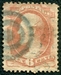 N°0042-1870-ETATS-UNIS-A.LINCOLN-6C-ROSE CARMINE 