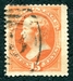 N°0046-1870-ETATS-UNIS-DANIEL WEBSTER-15C-ORANGE 