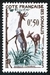 N°289-1958-COTE SOMALIS-FAUNE-GAZELLE-GIRAFE-50c 