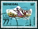 N°0466-1977-SENEGAL REP-FEMME SUR CANOE-50F 