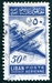 N°0088-1953-LIBAN-AVION-50PI-BLEU-VIOLET 