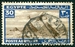 N°016-1933-EGYPTE-AVION ET PYRAMIDES-30M-BLEU/BRUN 