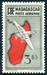 N°05A-1935-MADAGASCAR-SURVOL AVION-3F65-NOIR ET GRIS 