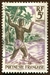 N°006-1958-POLYNESIE-PECHEUR AU HARPON-5F 