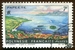 N°032-1964-POLYNESIE-PAYSAGE-PORT DE PAPEETE-7F 