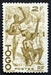 N°243-1947-TOGO FR-FEMME FILANT LE COTON-2F-BISTRE OLIVE 